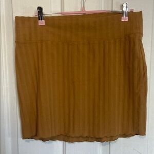 Aerie Tan Ribbed Mini Pencil Skirt Casual
